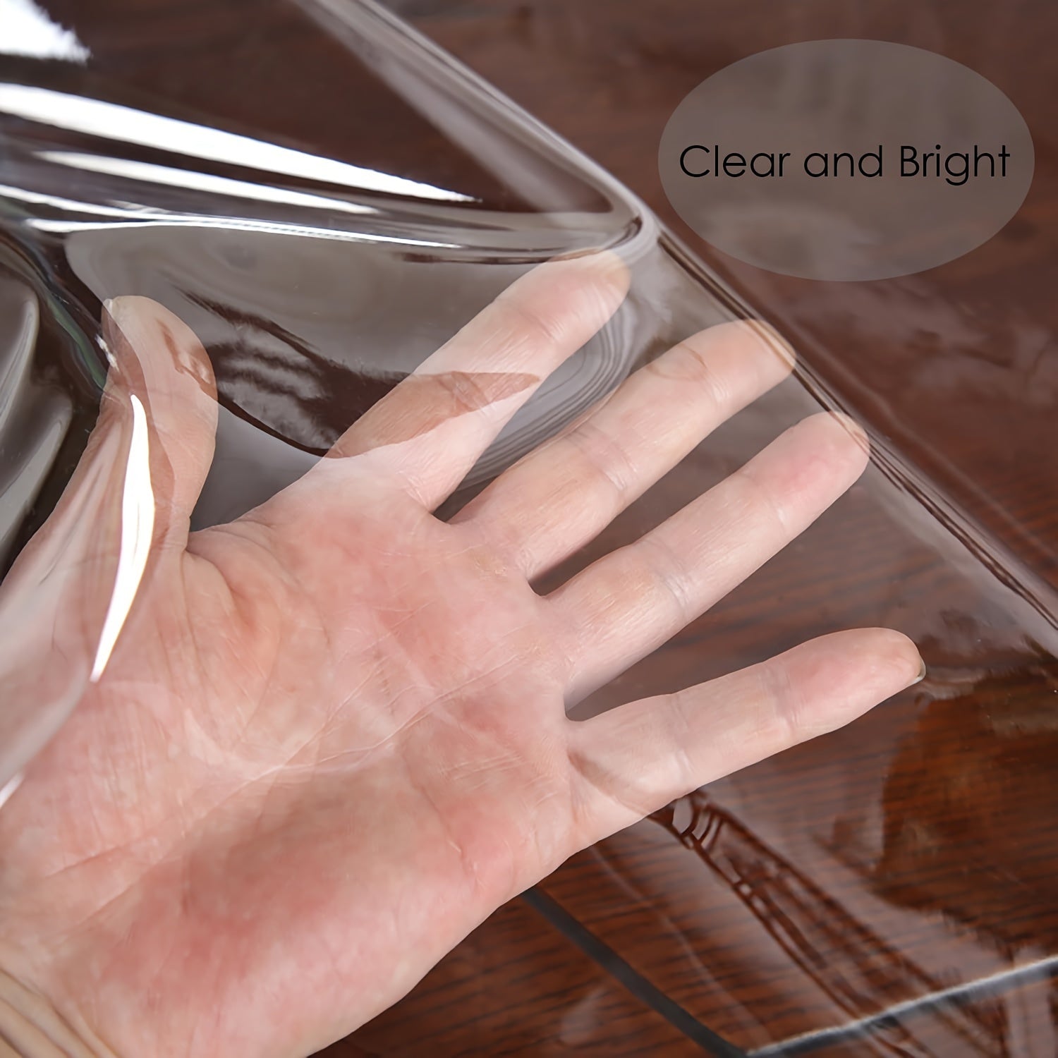 Vinyl Tablecloth Clear Diamond Pattern Waterproof Heat Resistant Scratch Resistant Easy to Clean