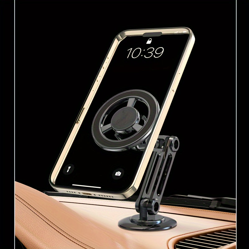 Universal Magnetic Car Phone Mount Durable Aluminum Alloy 360° Adjustable