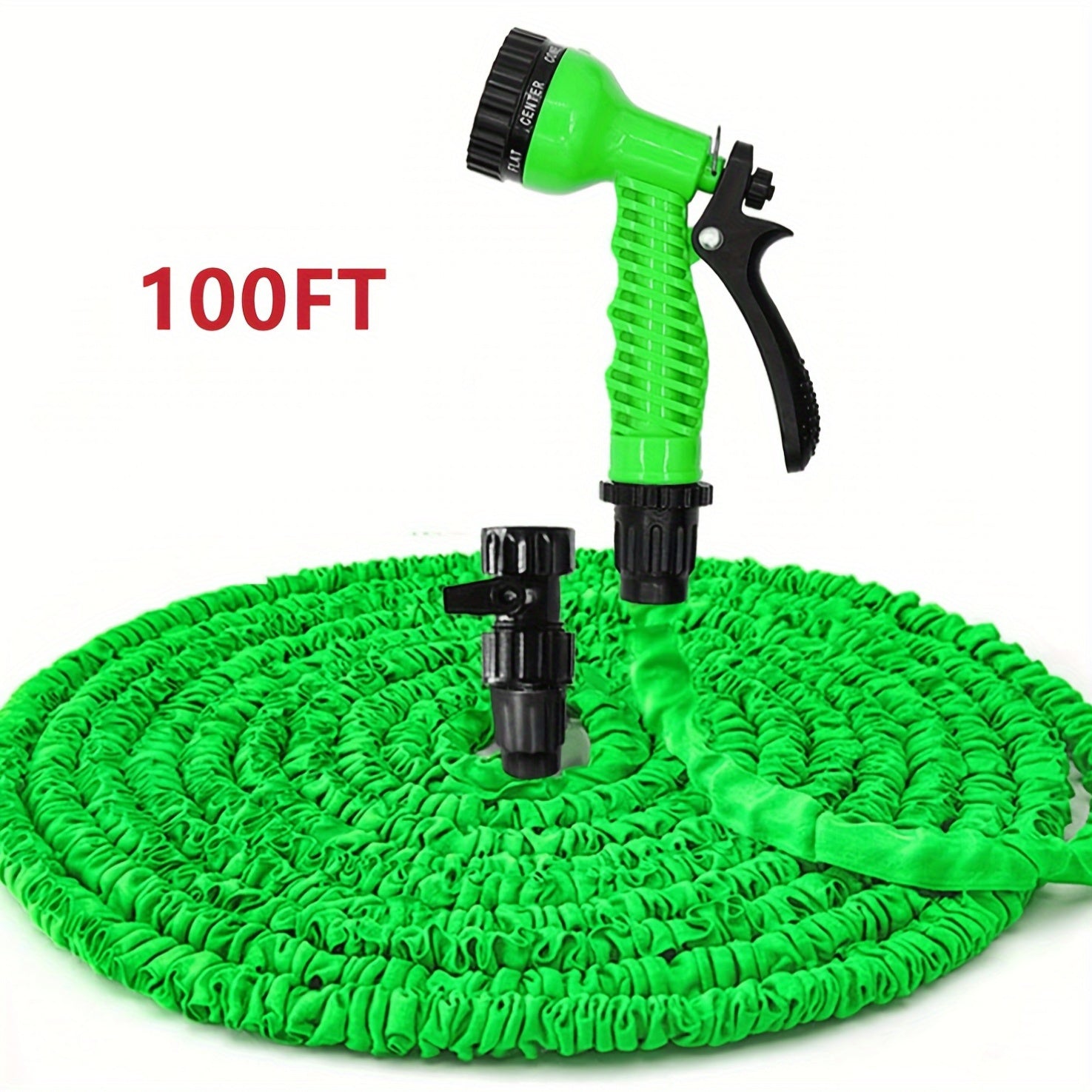 Выдвижной шланг с функцией распыления, универсальные соединители, прочная и гибкая резиновая трубка, герметичная, легкая, легко хранится, подходит для дома, мойки автомобилей, бытовой мойки автомобилей.