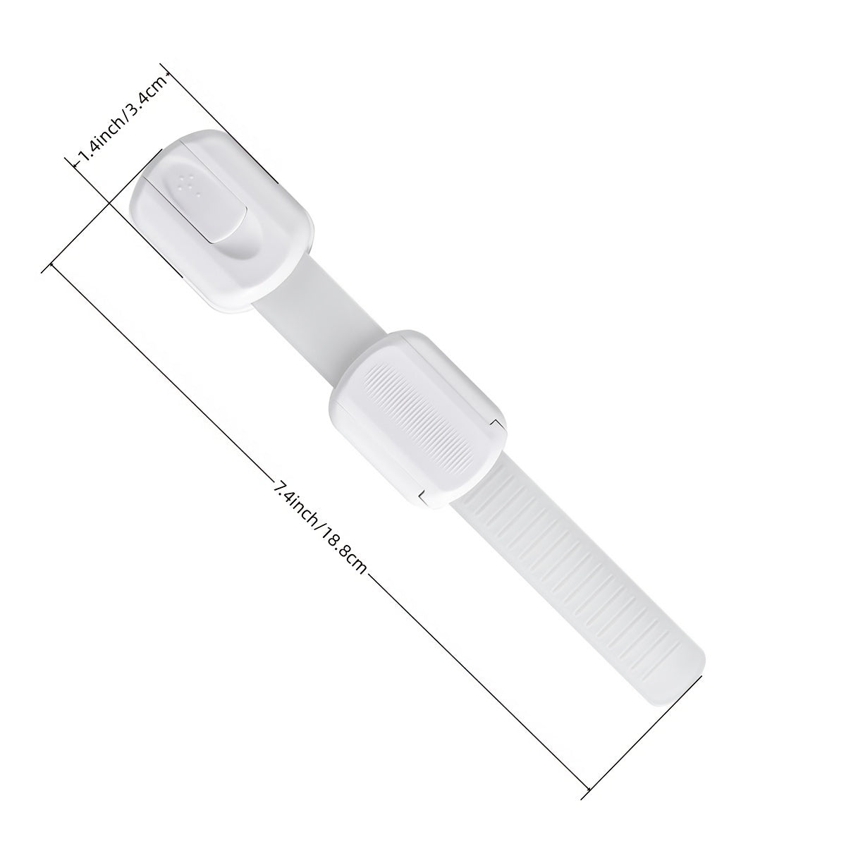 Baby Safety Cabinet Locks 6 or 12 Pack Childproof Drawer Fridge Oven Lock White