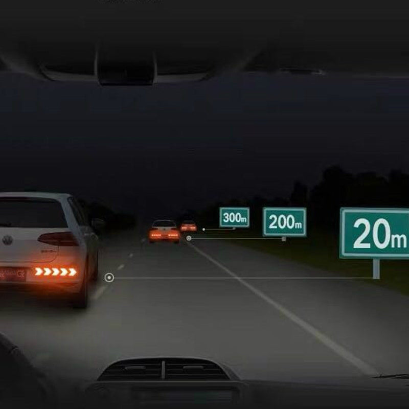 10 шт. светоотражающих стрелок-наклеек PET, высоковидимых защитных наклеек для транспортных средств