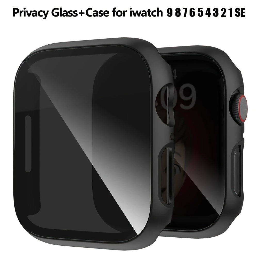 Privacy Screen Protector for iWatch Ultra Series 10-2 with 26° Touch Sensitivity Scratch-Resistant PC Bumper