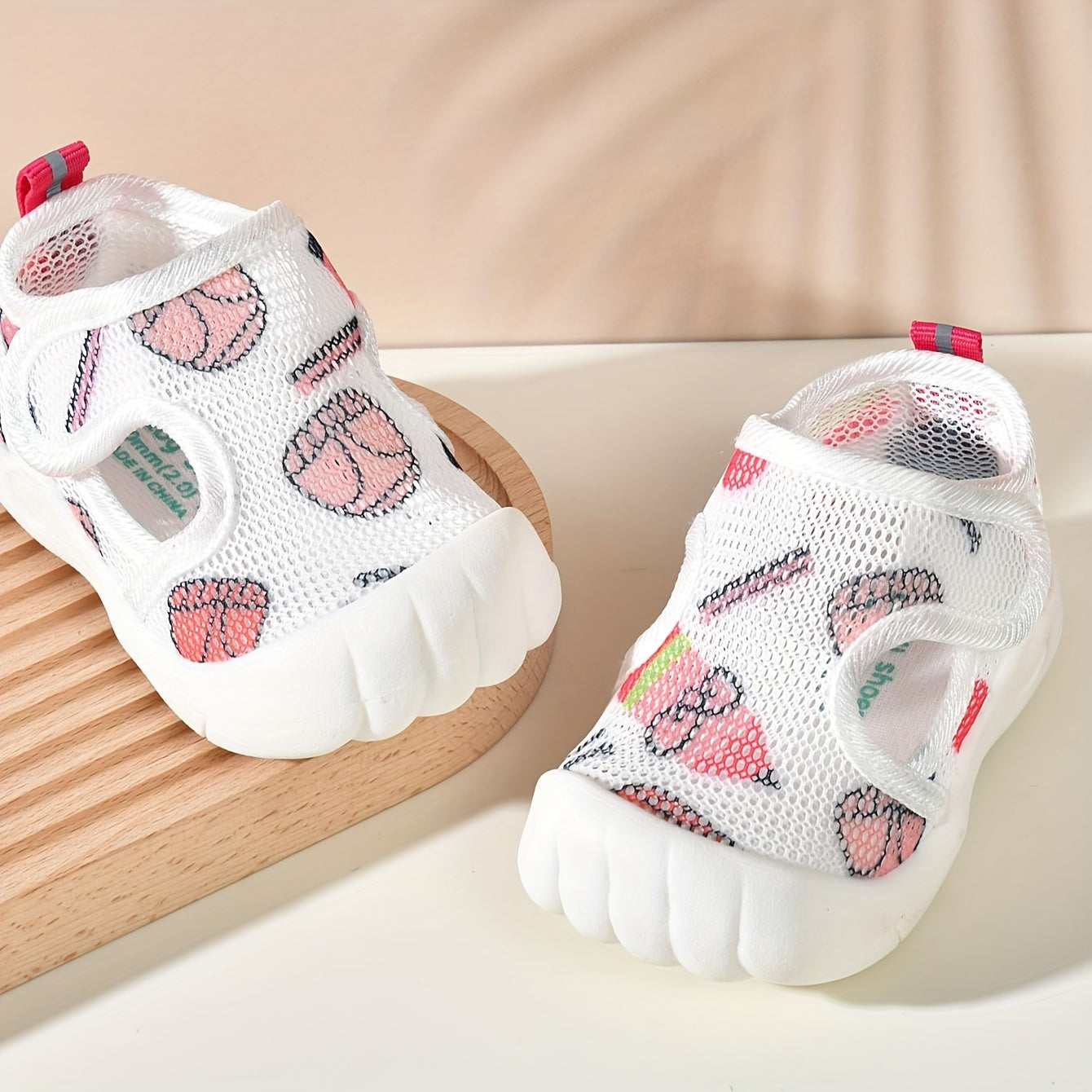 Sandalias de malla para bebés y niños pequeños, zapatos antideslizantes de verano con cierre de gancho y bucle