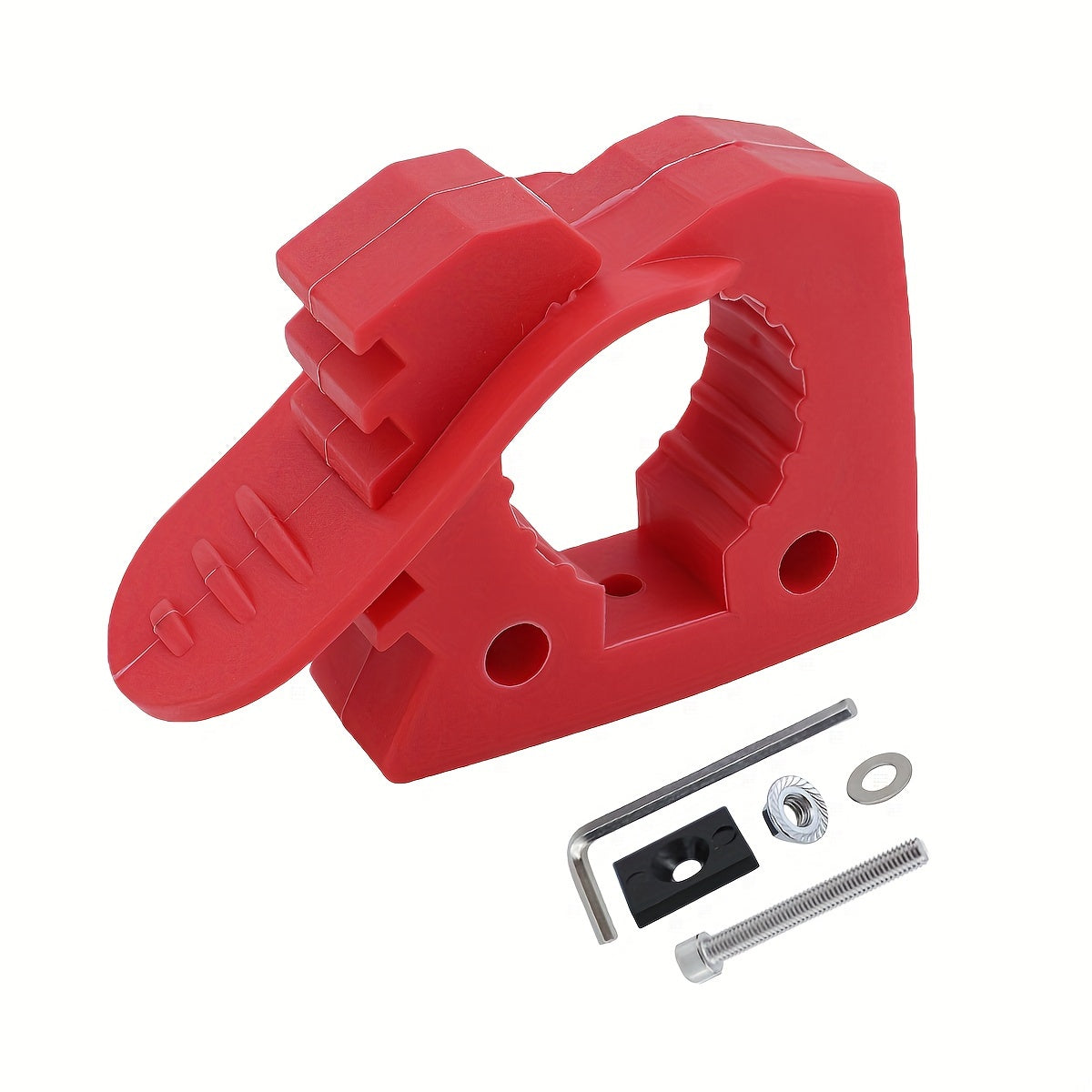 Rubber Clamps Red and Black Quick Release for Off-Road Vehicles