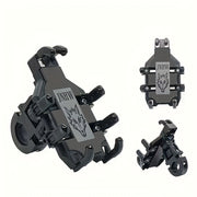 Motorcycle Phone Holder Shockproof Rotatable Bracket for Smartphones Black