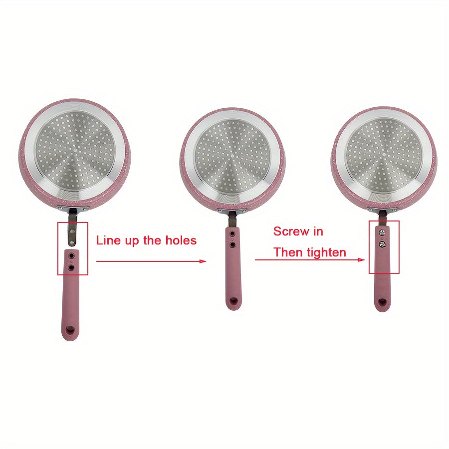 Juego de sartenes de aluminio antiadherente para crepes y pancakes con utensilios para cocinas de inducción y gas