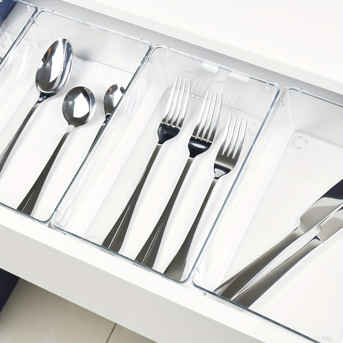 25pcs Multi-Functional Plastic Storage Box with Dividers for Organization