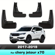 Car Mudguards Set for SUV Fender Splash Flaps Durable Plastic 4 Pieces