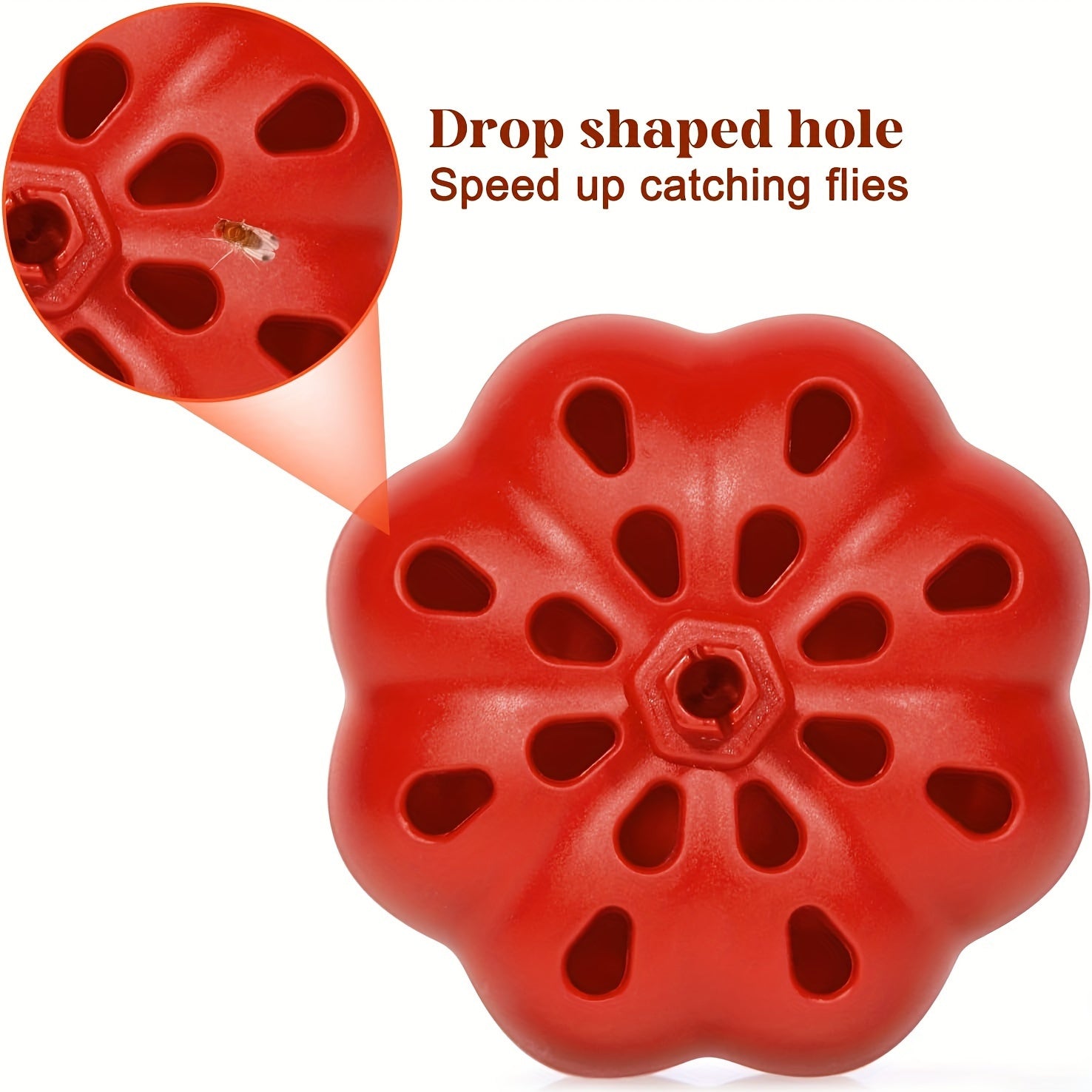 2-Pack Non-Toxic Fruit-Shaped Mosquito and Fly Traps Battery-Free Indoor Outdoor