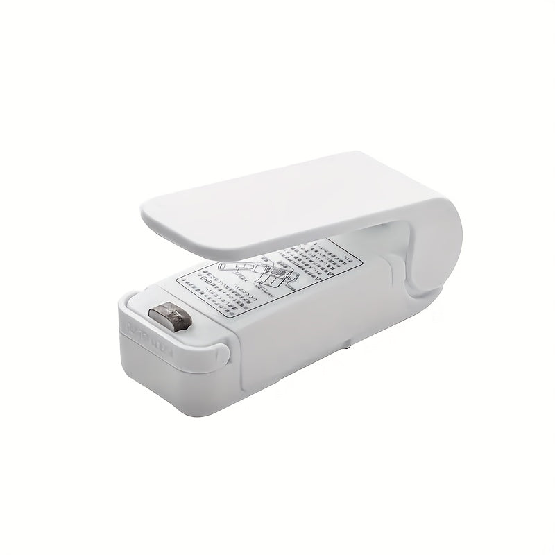 Máquina portátil de sellado de snacks para bolsas de vacío, herramienta compacta para la conservación de alimentos