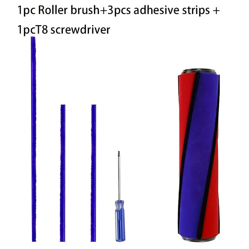 Dyson V6-V11 changyutgichlari uchun yumshoq plush rolik cho'tkasi va yopishqoq lentalar almashtirish to'plami. 3 ta lenta, T8 tornavida va rolik cho'tkasi qismi kiradi.