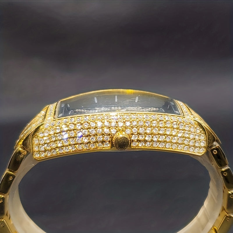 Men's Hip Hop Quartz Watch Stylish Trendy Gift