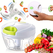 Hand Operated Food Chopper, Durable ABS, Vegetable, Nut, Herb Cutter