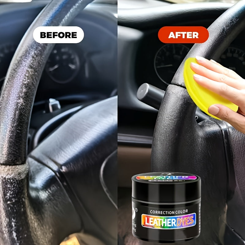 Pintura de reparación para interior de coche para volante de plástico negro 30g