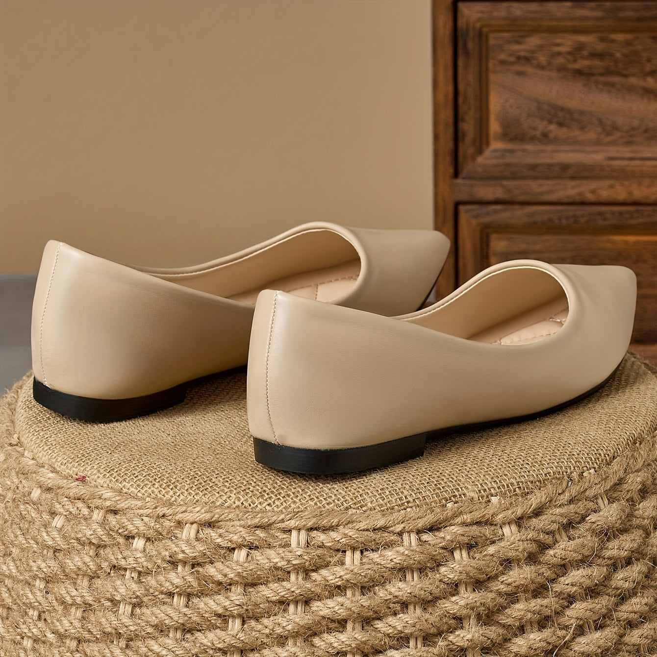 Women's Flat Shoes Casual Slip-On Loafers White Comfortable Flats