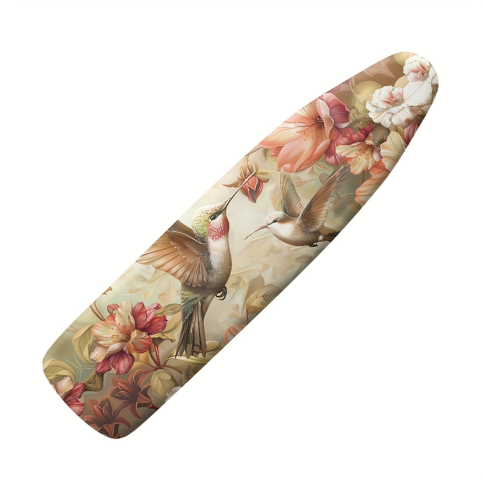 Funda para tabla de planchar con diseño de colibrí floral, antiadherente, resistente a manchas, tamaño estándar
