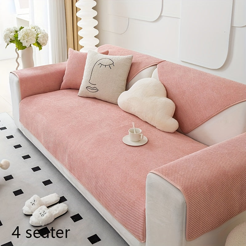 Нескользящая накидка на диван для домашних животных и декора, водонепроницаемая, легкая установка