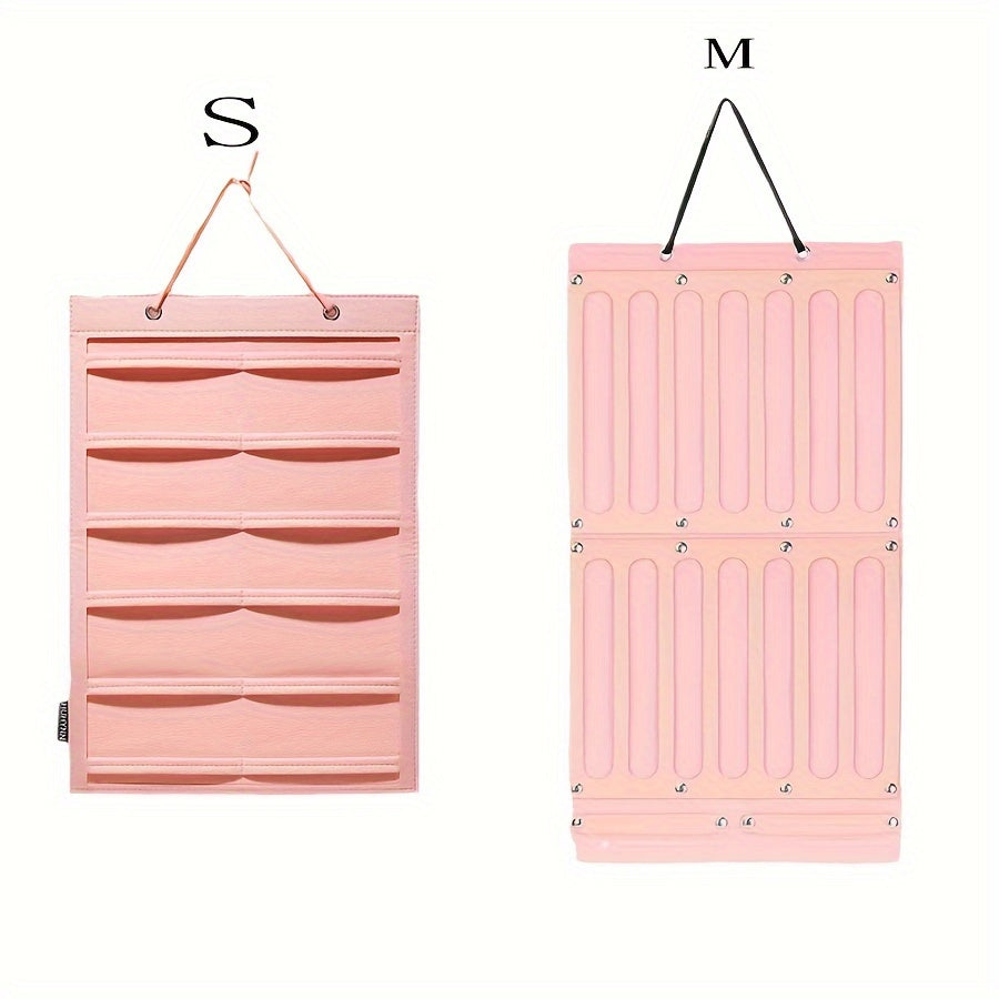 Органайзер для украшений из войлока, единый кусок, подвесной мешок для хранения с нейлоновым крючком