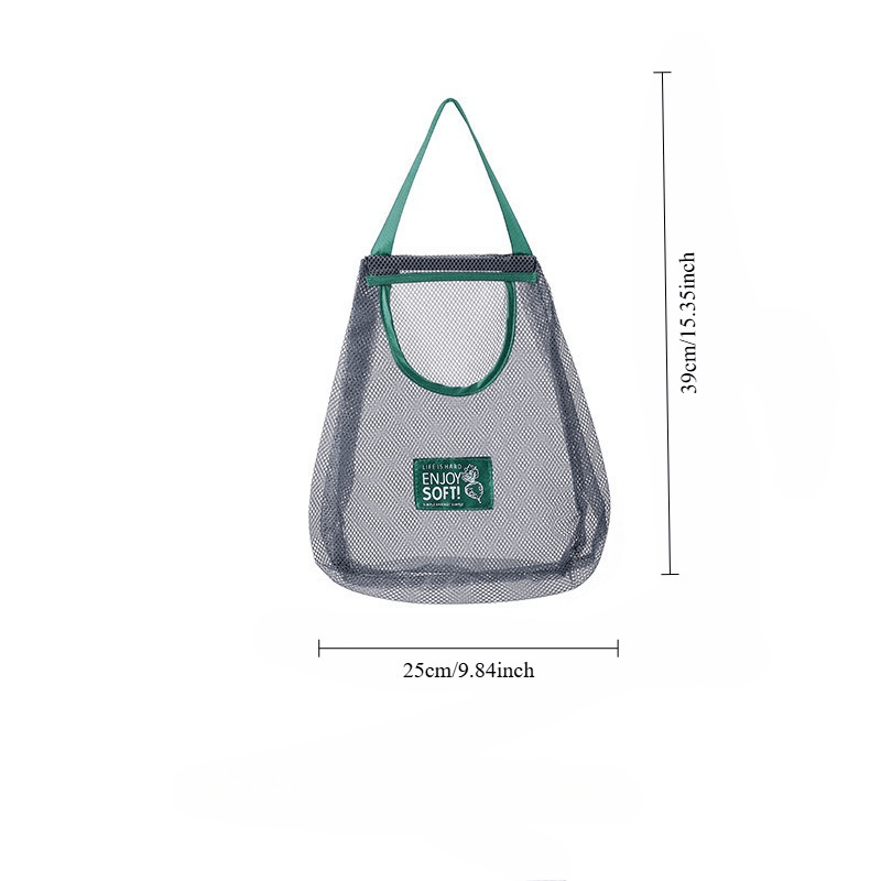 Zamonaviy osma to'rli saqlash sumkasi mevalar, sabzavotlar, piyoz, zanjabil va sarimsoq uchun - qulay, havalandırmalı oshxona tashkilotchisi, ombor saqlash yechimi