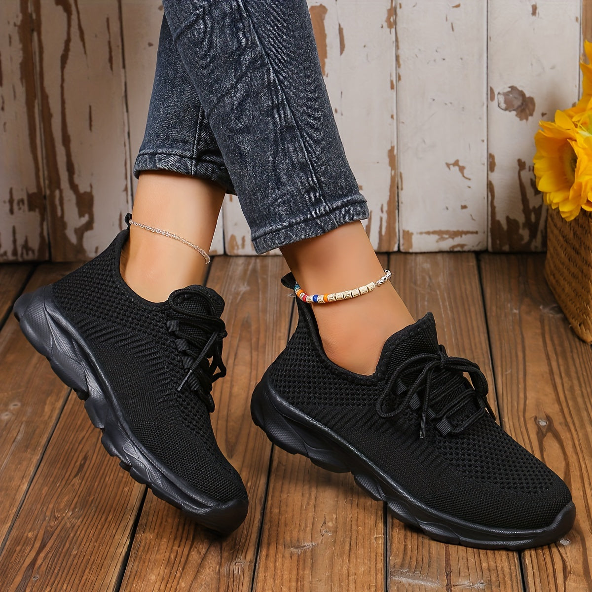 Women's Casual Sneakers Slip-On Breathable Low-Top Walking Shoes