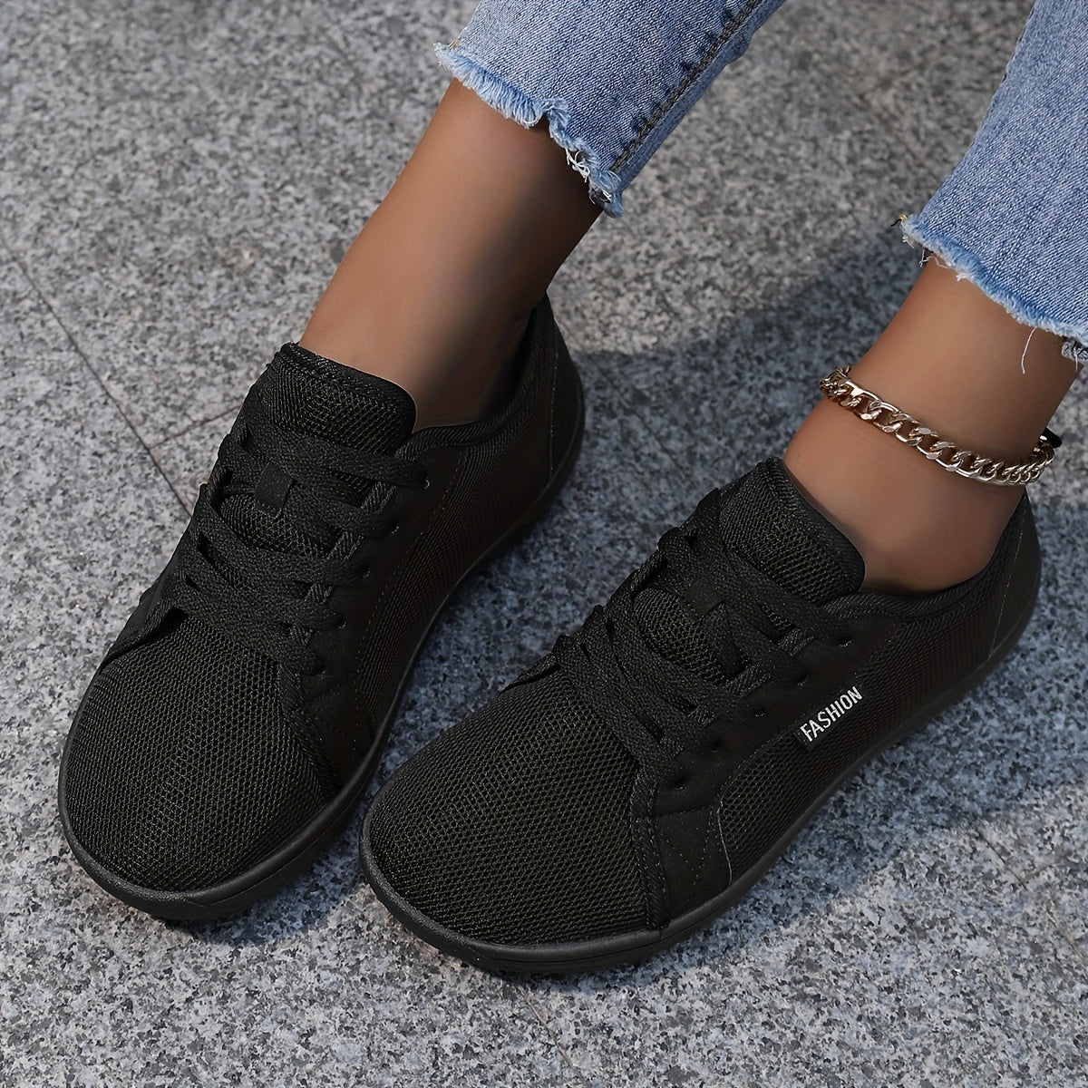 Women's Minimalist Barefoot Sneakers Wide Fit Breathable Knit Casual Shoes