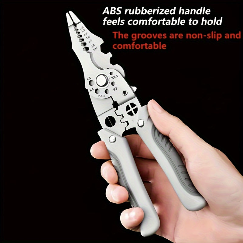 Тяжёлые ножницы и стриппер из нержавеющей стали для электриков