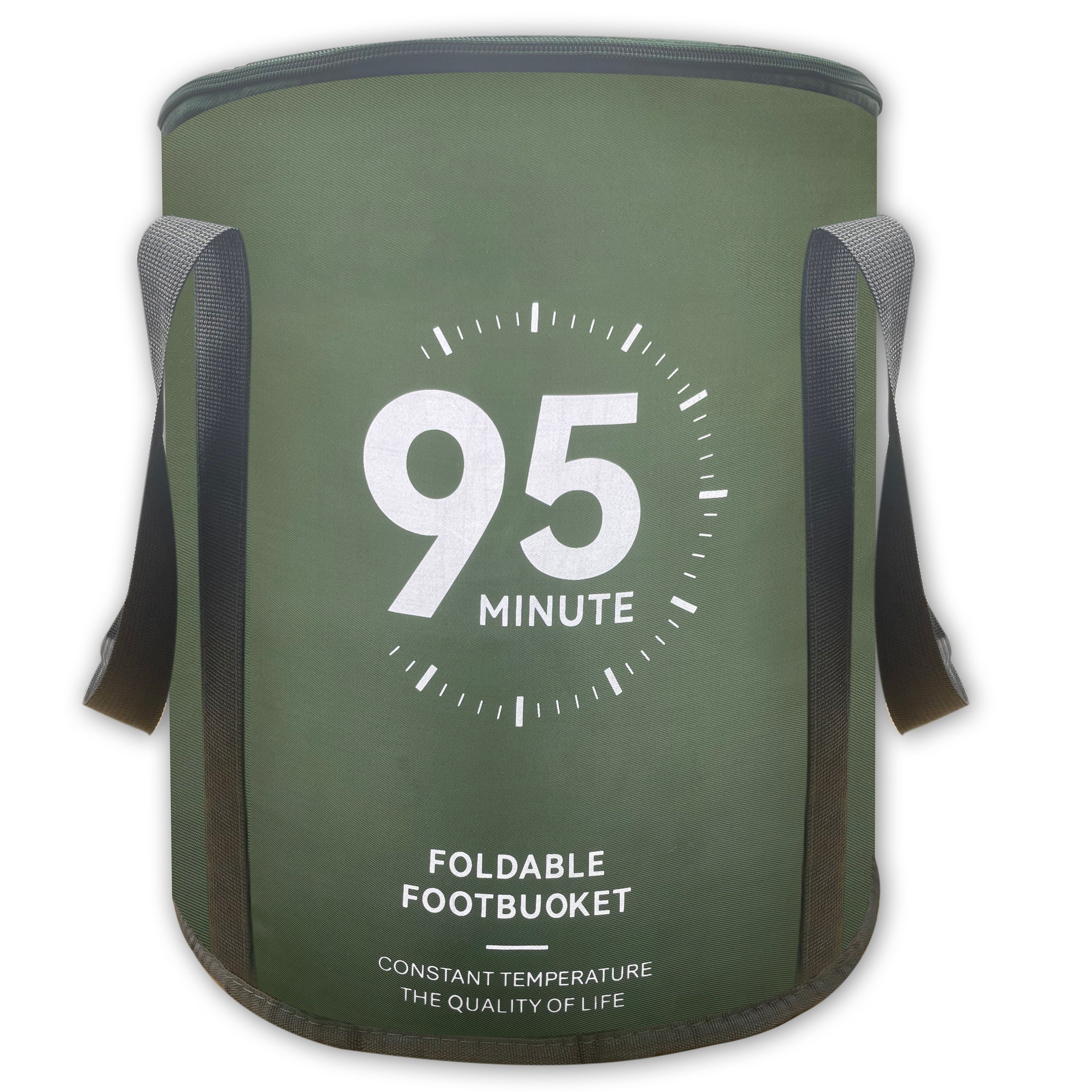 Aluminum Folding Foot Bath Basin Portable Thermostatic Foot Spa with Handle for Home Travel