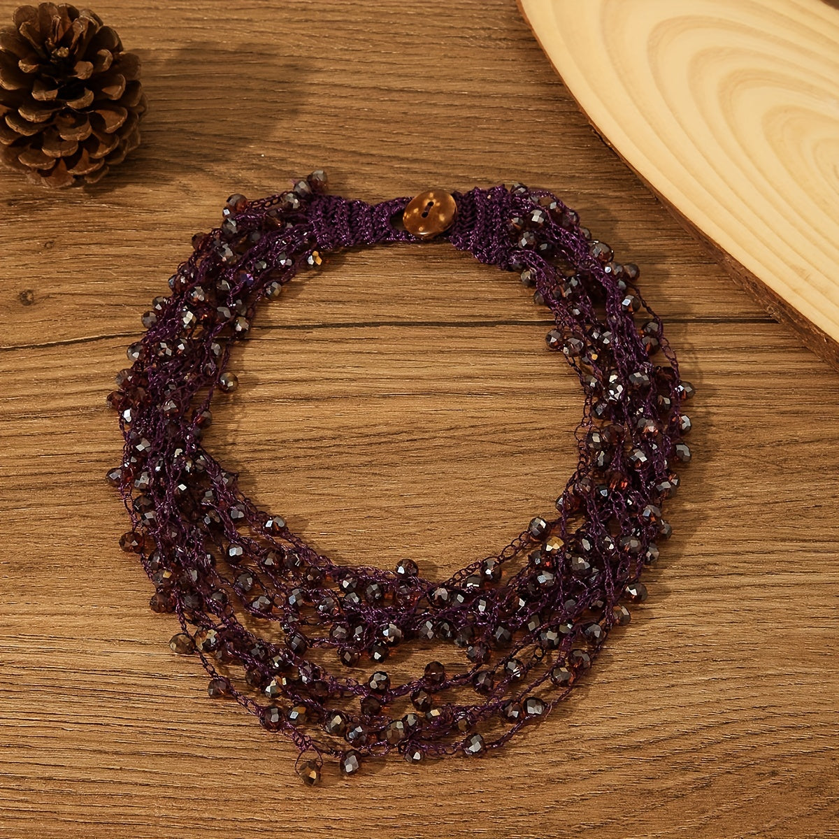 Collar de múltiples capas boho-chic para mujer, accesorio de vacaciones con estilo