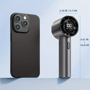 3-Speed USB Rechargeable Wearable Fan for Kids and Adults Black Lightweight Portable