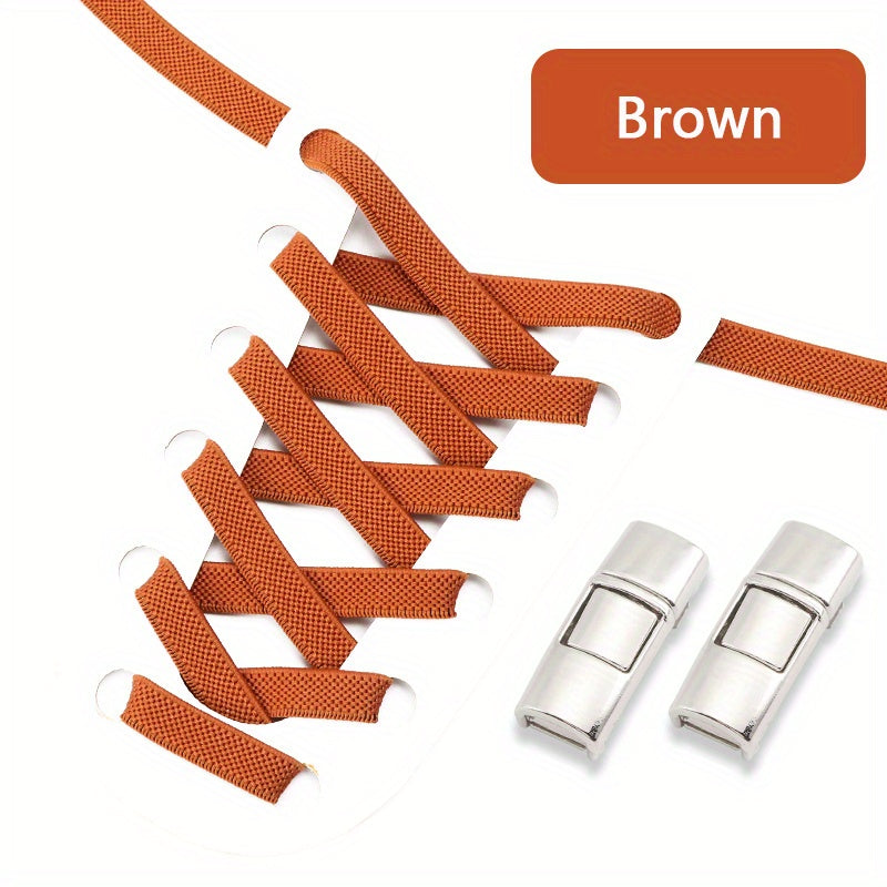 Шнурки без шнуровки с алмазными крестовыми замками для повседневных кроссовок, эластичный ацетат