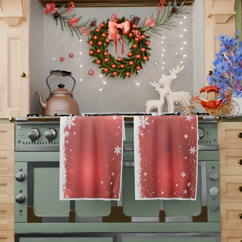 Set of 2 Snowflake Christmas Winter Decorations 18x66 cm