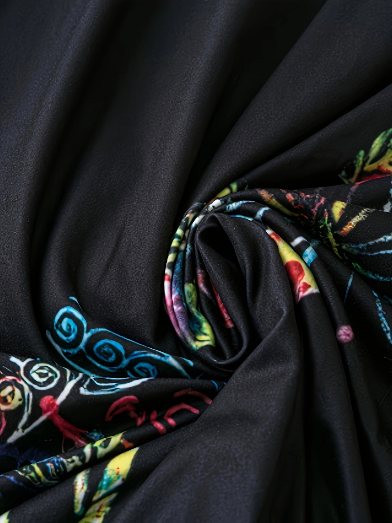 Летний платье-майка с бабочками и круглым вырезом, средняя эластичность, полиэстеровая вязка