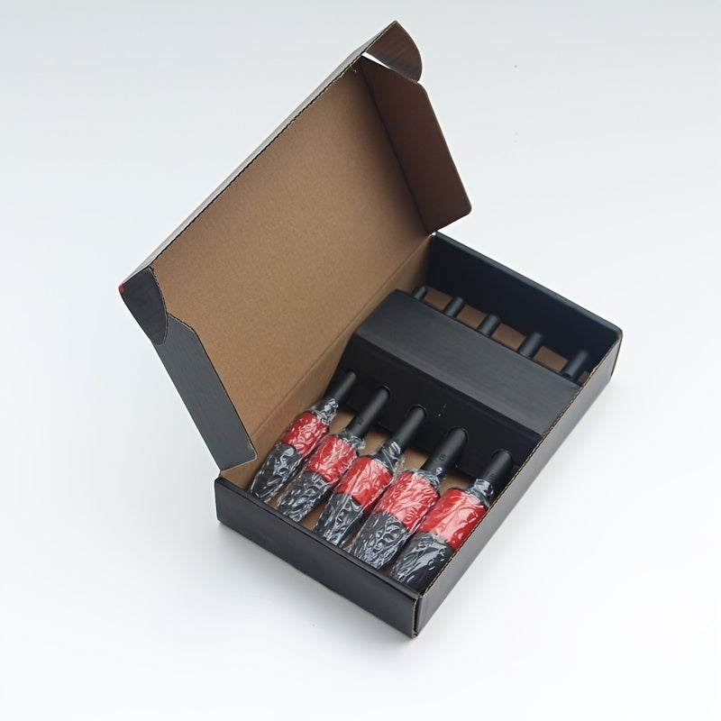 5-Piece Car Wash Brush Set Nylon and Pig Hair Detail Cleaning Brushes