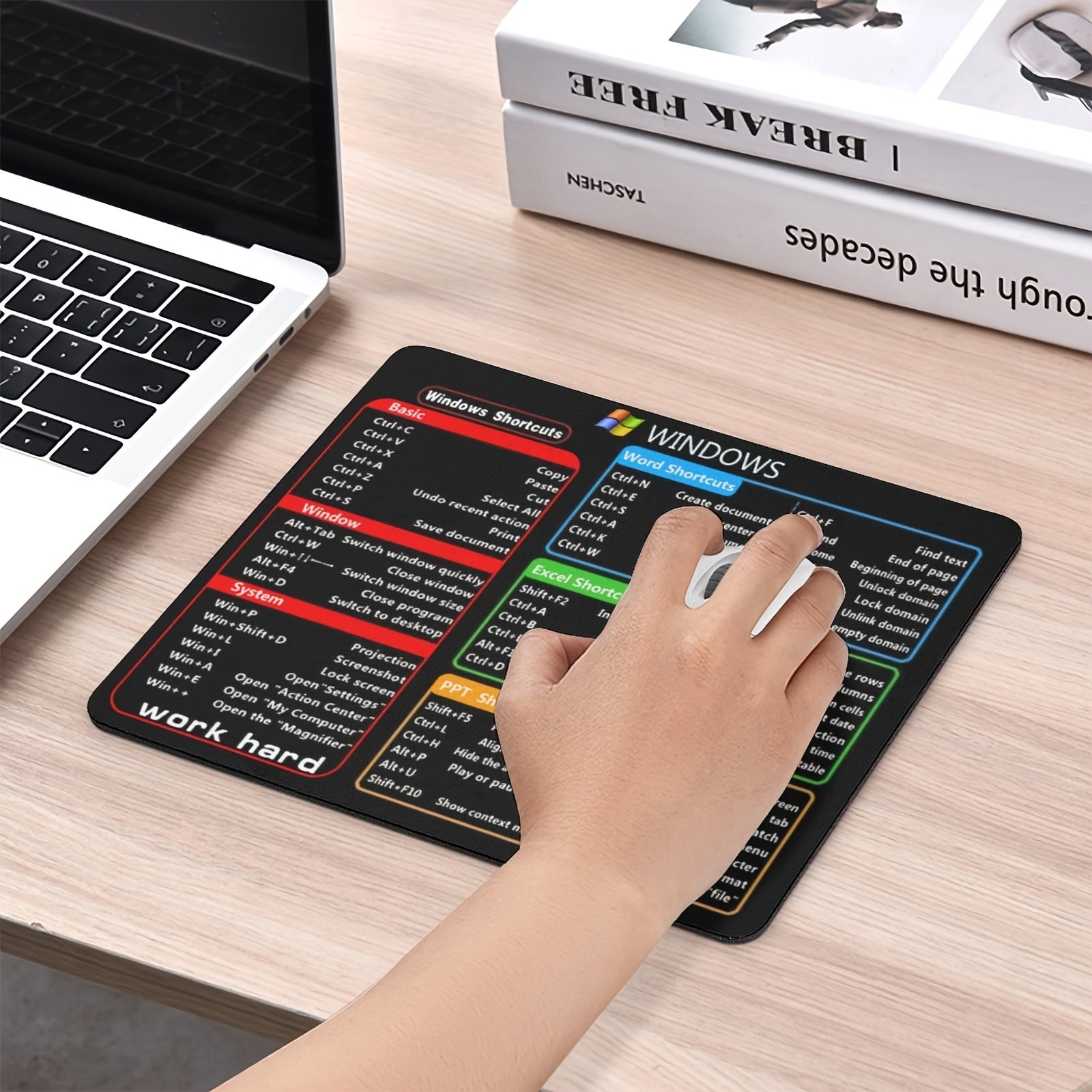 Women Girls Gaming Mouse Pad Non-Slip Rubber Office Computer Laptop 9.45x7.87 Inches