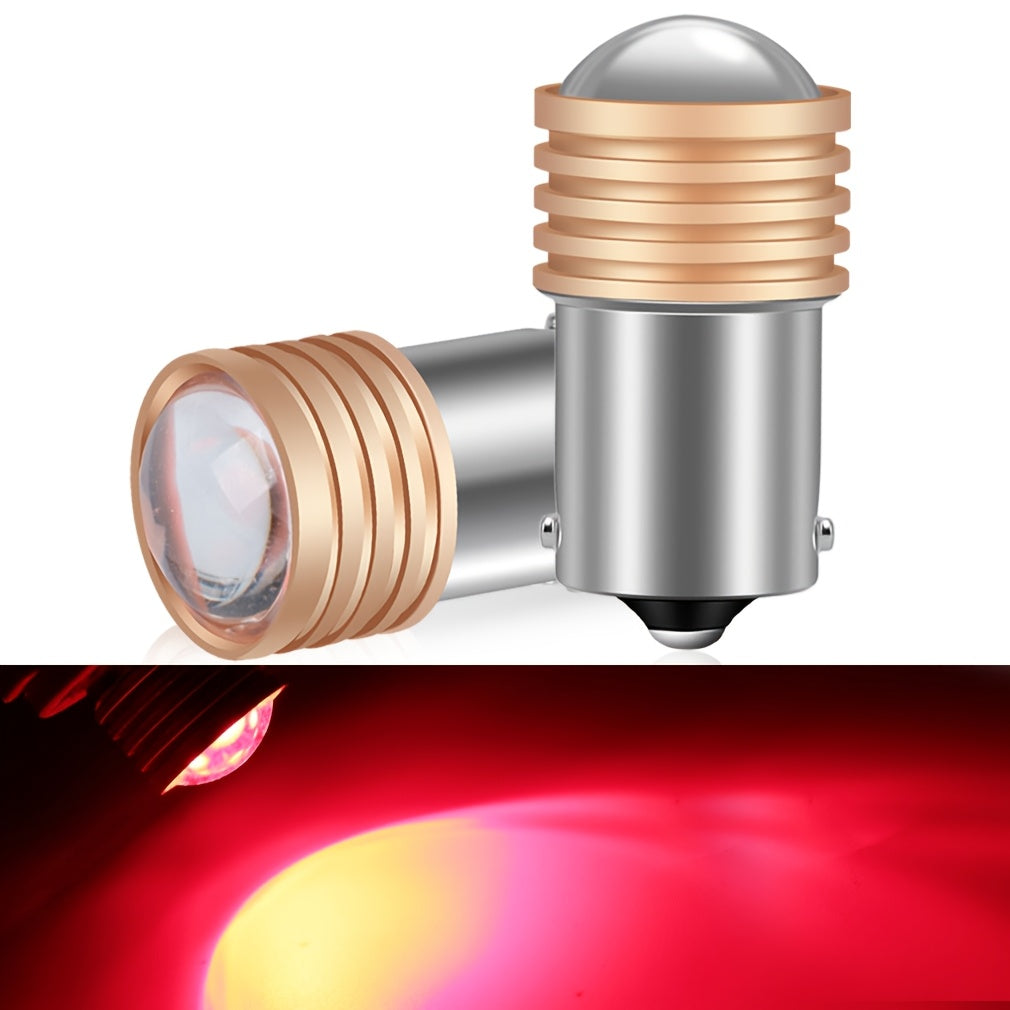 2PCS LED Car Tail Lights 1156 P21W 1157 BAY15D HD Projector Lens