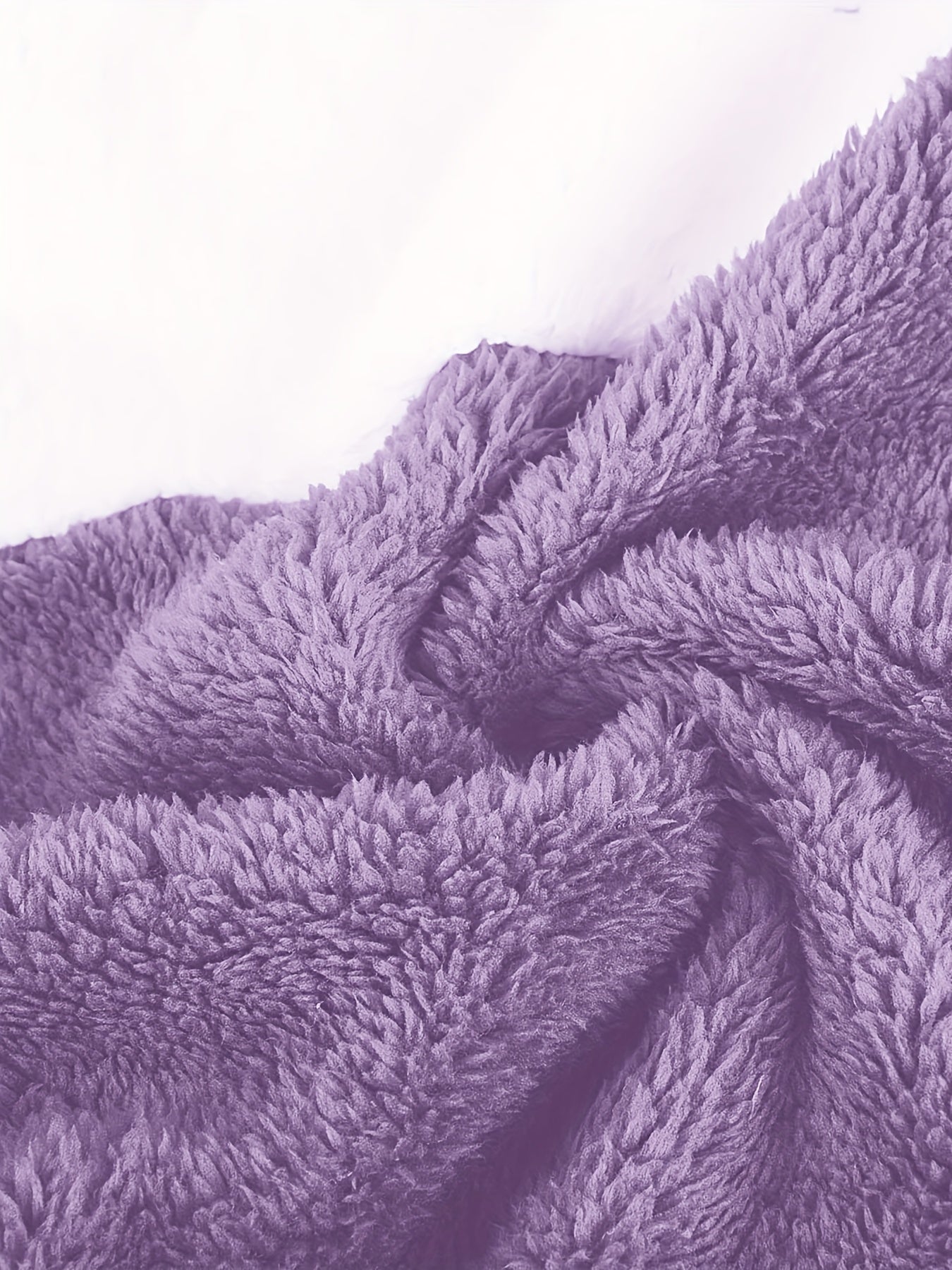 Loose Plush Hooded Jacket for Women Fall Winter Micro Elastic Polyester Solid