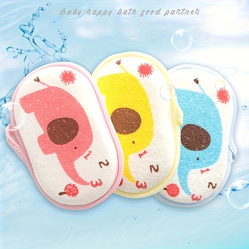 Soft and Gentle Cartoon Bath Sponge for Kids and Adults Body Wash and Exfoliation