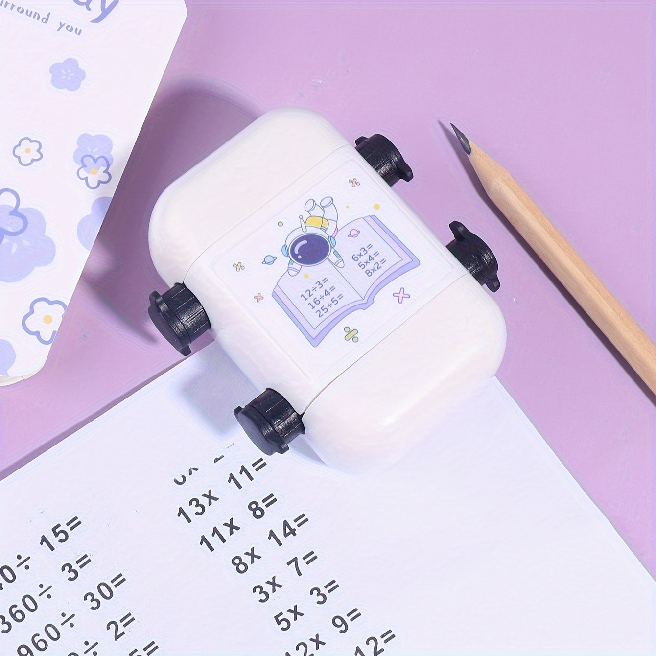 Double Roller Multiplication Math Stamp for Students Back-to-School Supplies