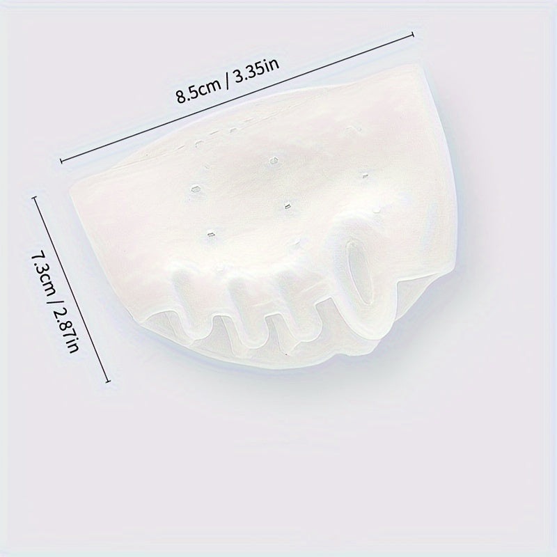 Unisex Silicone Toe Separators 2 Pairs Breathable Honeycomb Gel Foot Care