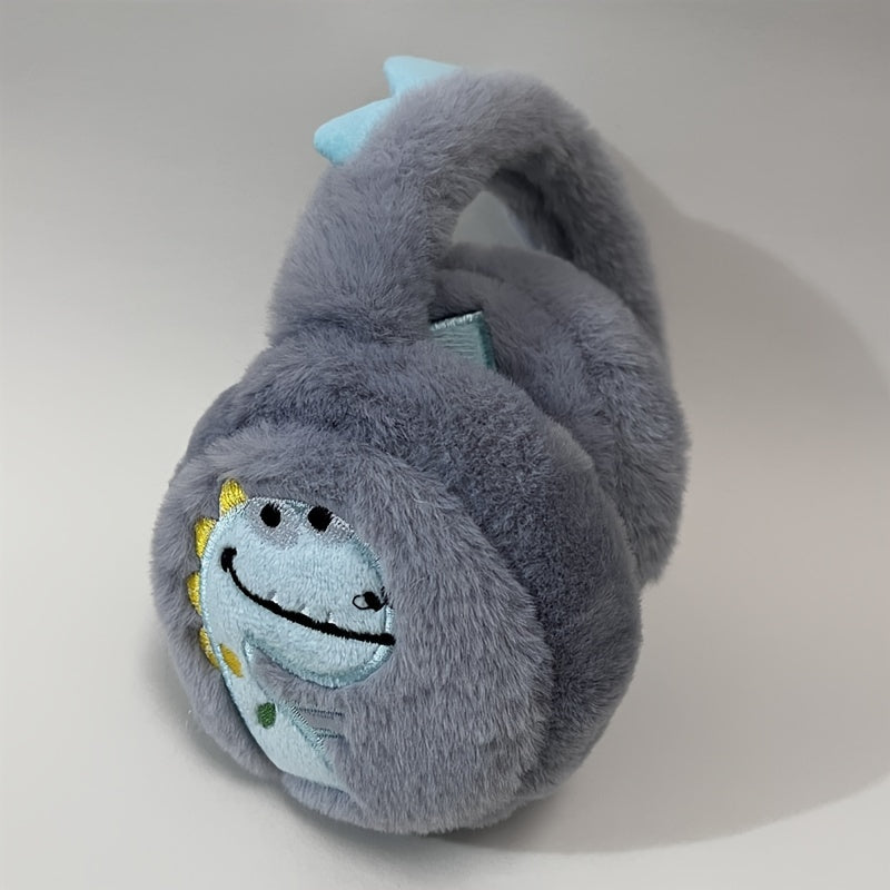 Winter Warm Folding Plush Ear Muffs for Men Women Soft Acrylic Knitted Design