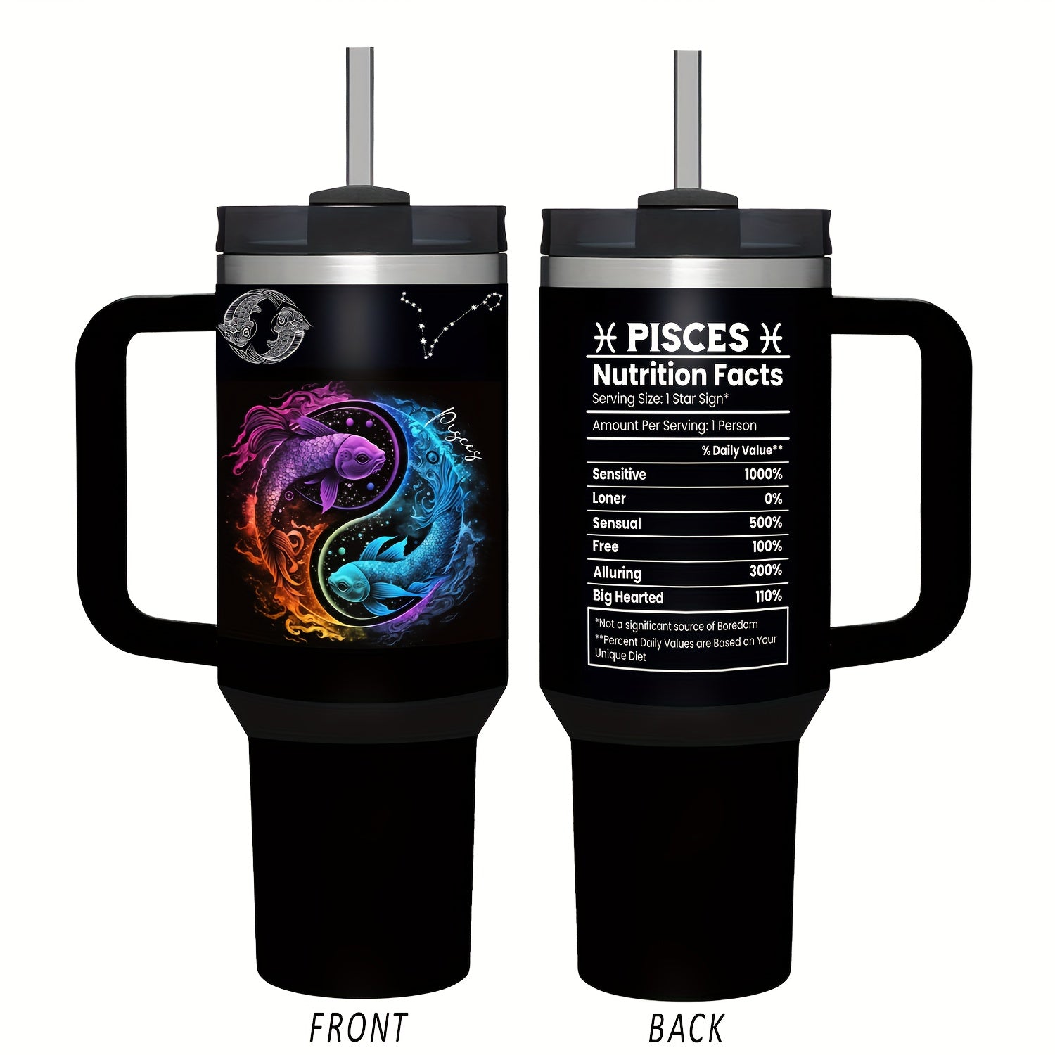 40oz Insulated Stainless Steel Water Bottle with Lid and Straw for Travel and Summer