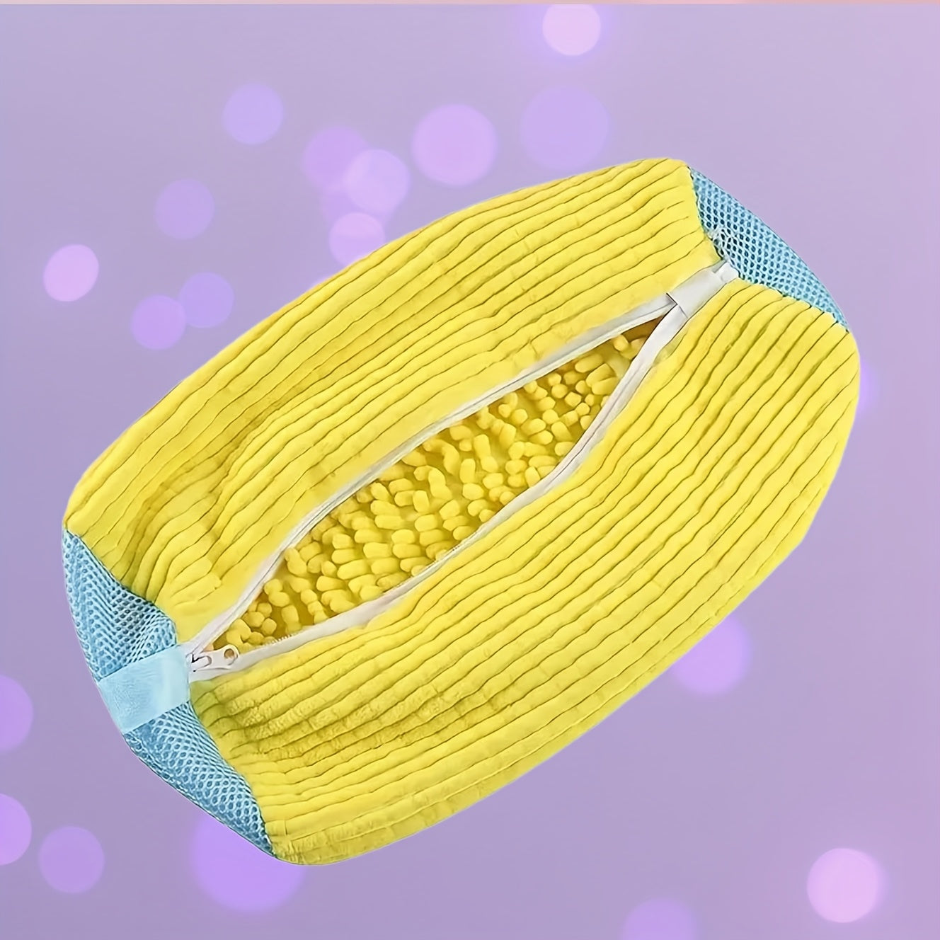 Heavy-Duty Laundry Bag Gray-Yellow Shoe Wash Bag Travel & Gym Safe