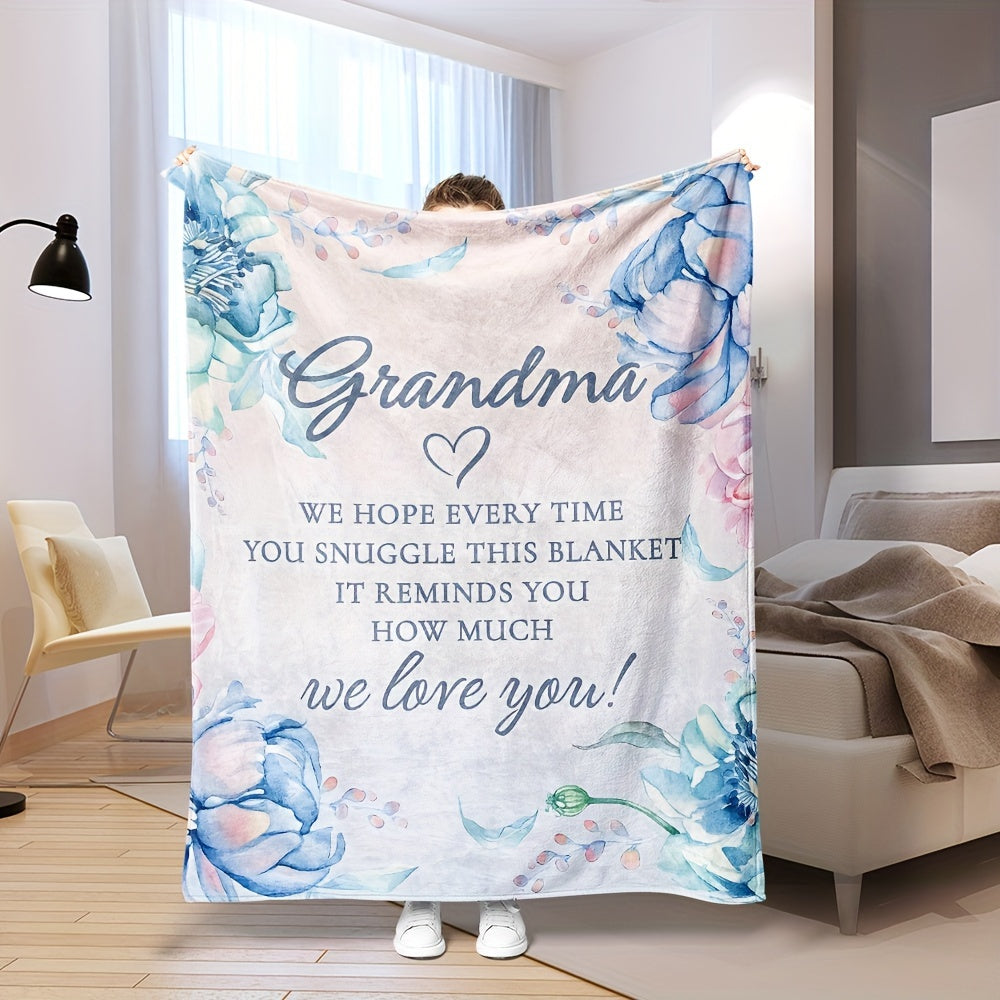 Cozy Throw Blanket for Grandma Soft Warm Gift for Her