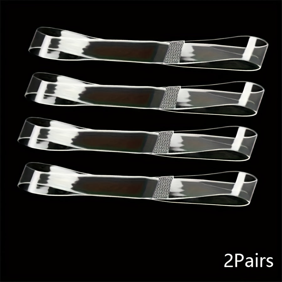 Women Transparent Silicone Heel Protectors Non-Slip Comfort Straps