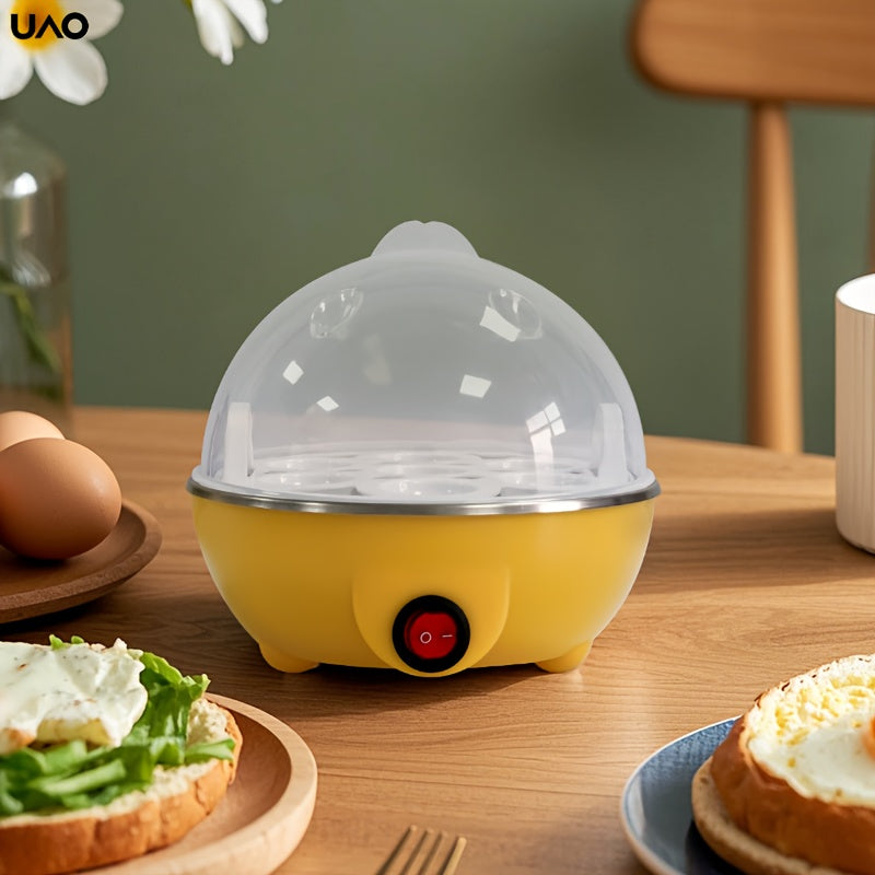 Компактный электрический яичный пароварка с автоматическим отключением, подходит для европейских розеток, изготовлена из материала PP, не требует батареек, кухонный гаджет для яиц