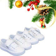 Girls Low Top Canvas Sneakers Lightweight Non-Slip Casual All-Season