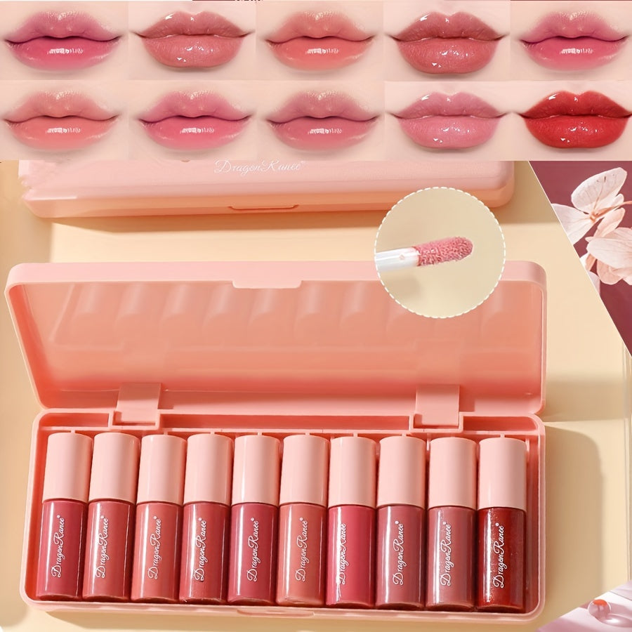 Набор стойких тинтов для губ с жемчужинами, водостойкий, длительного действия, с эффектом шиммер