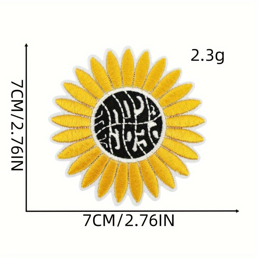 15 штук хиппи термопатчей, вышитые аппликации для шитья для ремонта и декорирования одежды на куртках, джинсах, штанах, платьях, рюкзаках и шляпах.