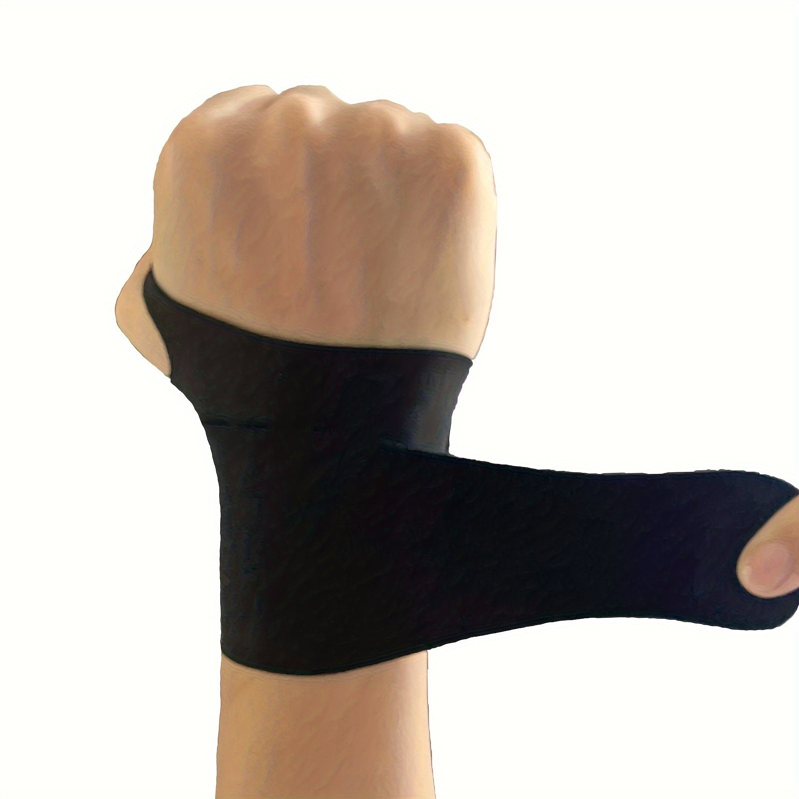 Unisex Polyester Elastic Wrist Support for Sports Fitness and Training