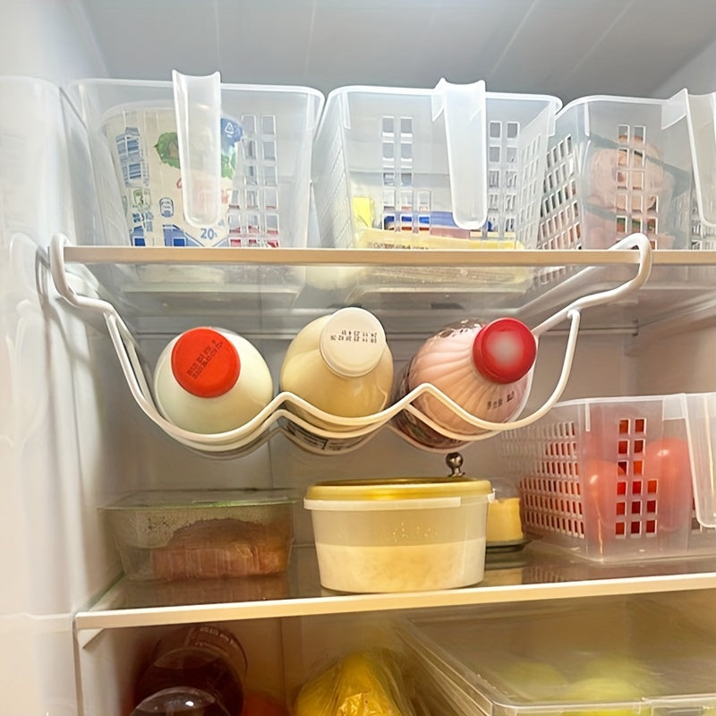 Wine Rack and Cabinet Set for Refrigerator, Durable Iron Organizer for Wine Bottles